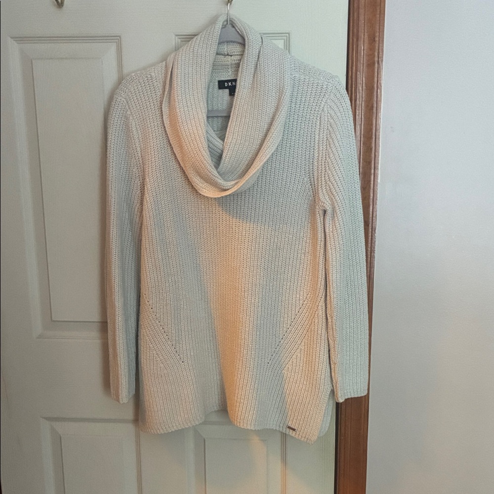 DKNY Soft Cream Cowl Neck Sweater